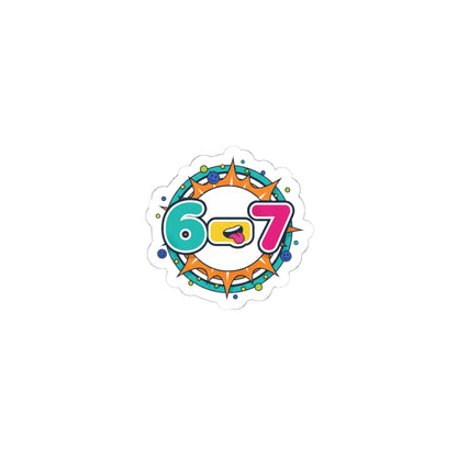 67 Meme Sticker | absurdist humor, random number meme