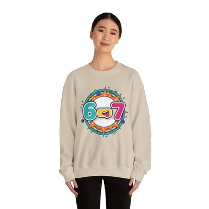 67 minimalist number sweatshirt | 67 shirt, absurdist humor, TikTok meme
