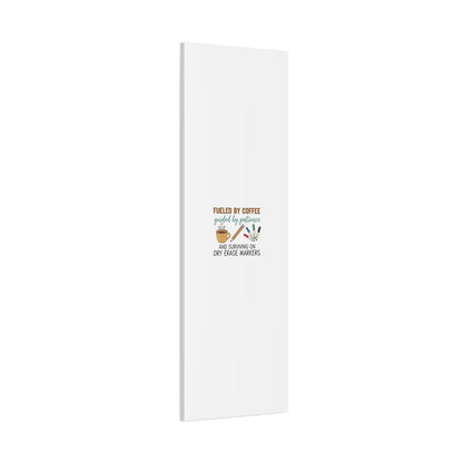 Fueled by Coffee Teacher Canvas | Teacher Appreciation, Classroom Decor