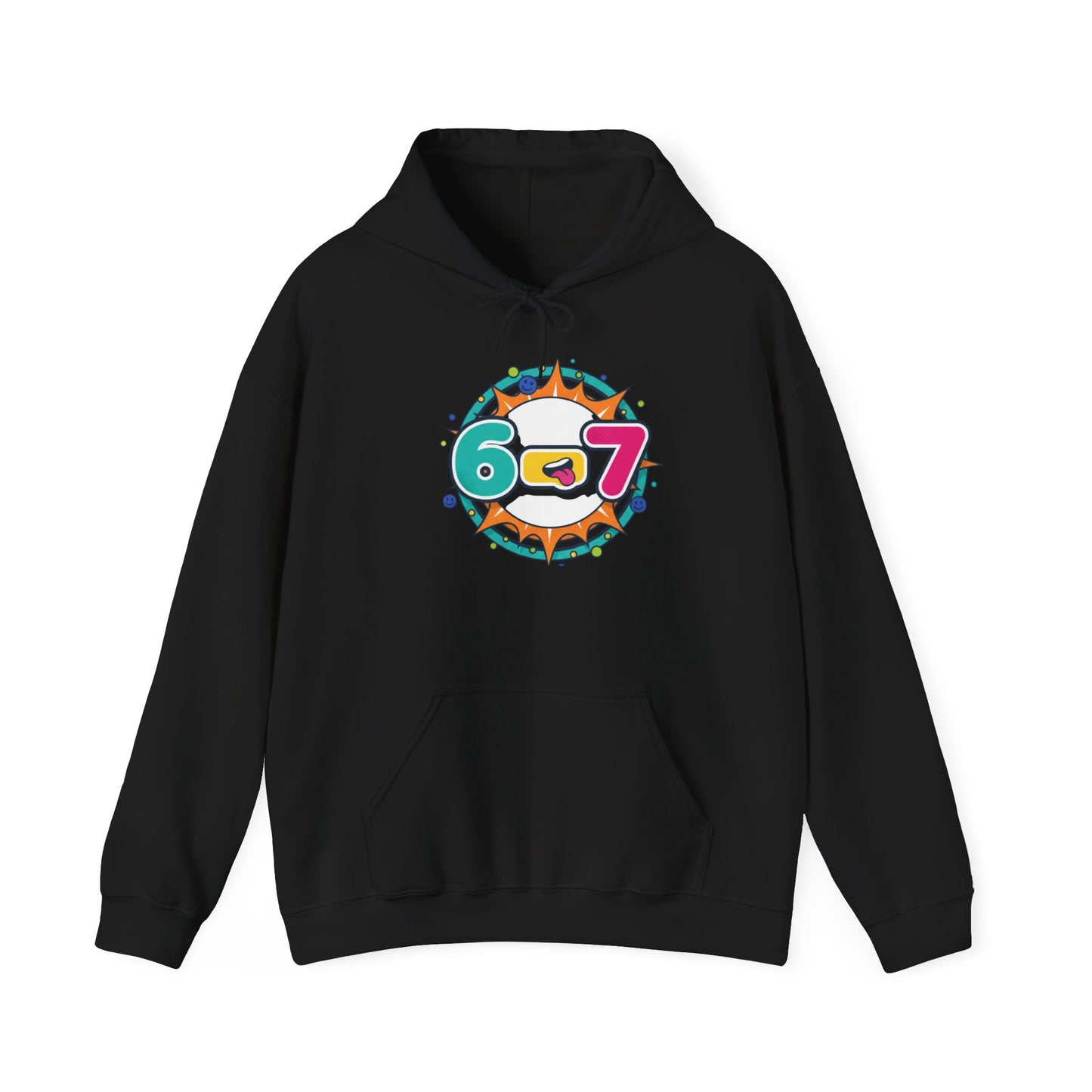 67 Minimalist Number Hoodie | 67 shirt, absurdist humor, TikTok meme