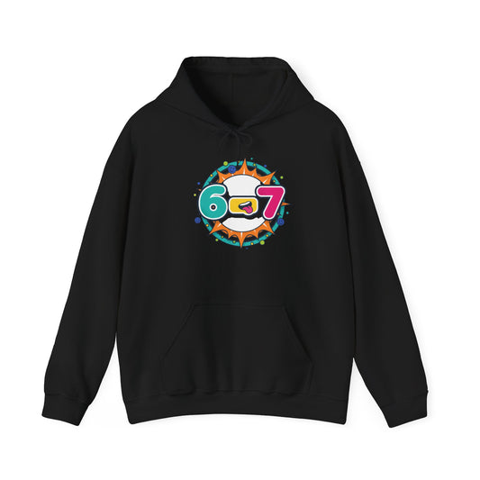 67 Minimalist Number Hoodie | 67 shirt, absurdist humor, TikTok meme
