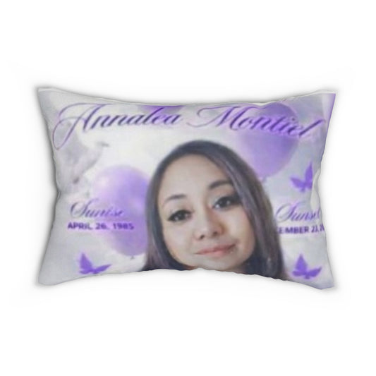 Personalized Photo Collage Lumbar Pillow — "Queen"