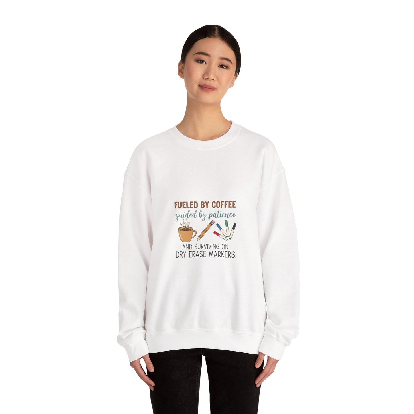 Fueled by Coffee Teacher Sweatshirt | teacher appreciation gifts, teacher life
