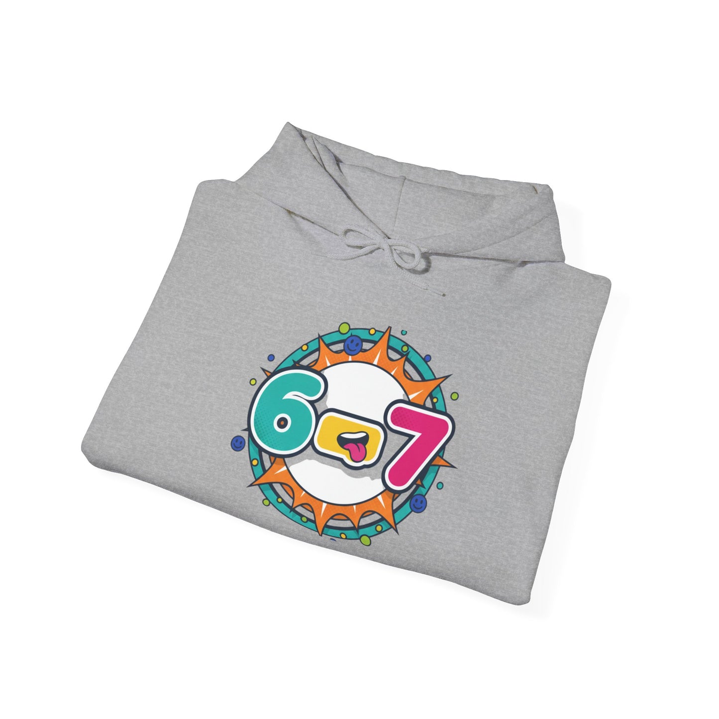 67 Minimalist Number Hoodie | 67 shirt, absurdist humor, TikTok meme