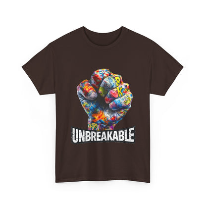 Unbreakable Fist T-Shirt — Colorful Graffiti Power Tee