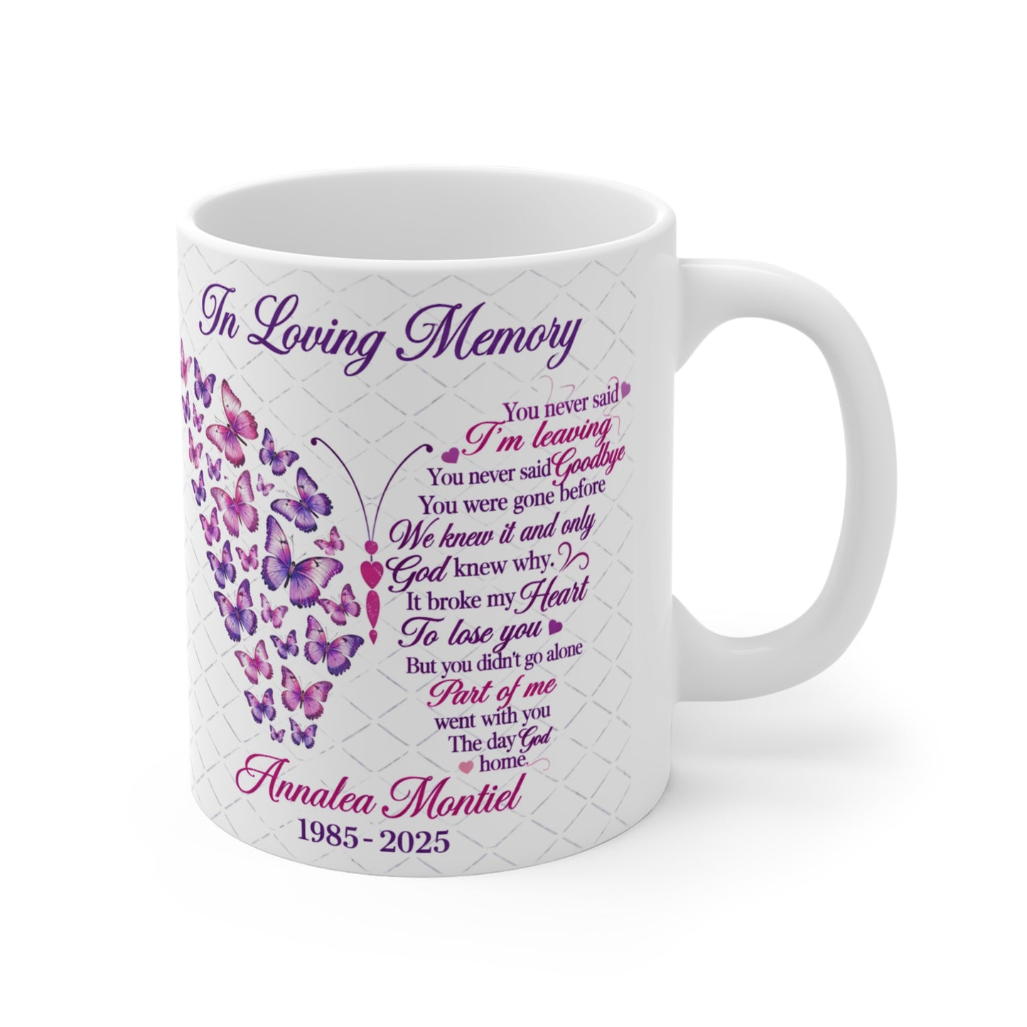 Memorial Photo Mug — "Happy Heavenly Birthday" Tribute Mug