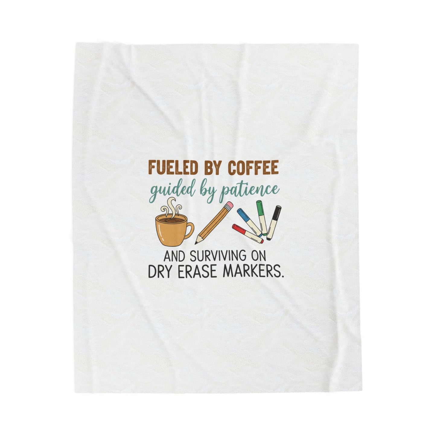 Fueled by Coffee Teacher Blanket | Teacher Appreciation, Teacher Life