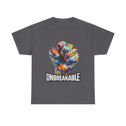 Unbreakable Fist T-Shirt — Colorful Graffiti Power Tee