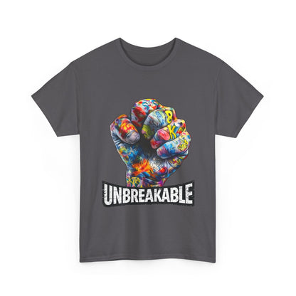 Unbreakable Fist T-Shirt — Colorful Graffiti Power Tee