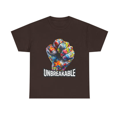 Unbreakable Fist T-Shirt — Colorful Graffiti Power Tee