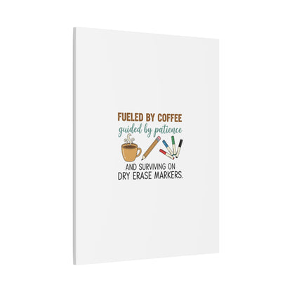Fueled by Coffee Teacher Canvas | Teacher Appreciation, Classroom Decor