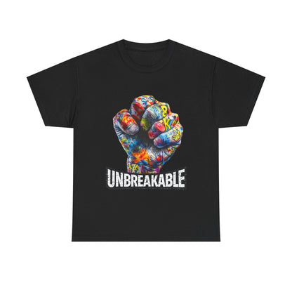 Unbreakable Fist T-Shirt — Colorful Graffiti Power Tee