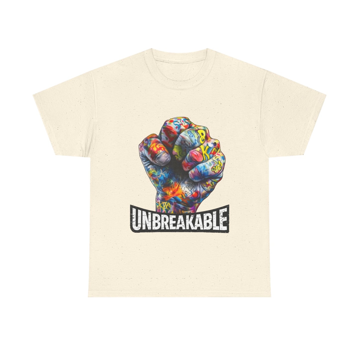 Unbreakable Fist T-Shirt — Colorful Graffiti Power Tee