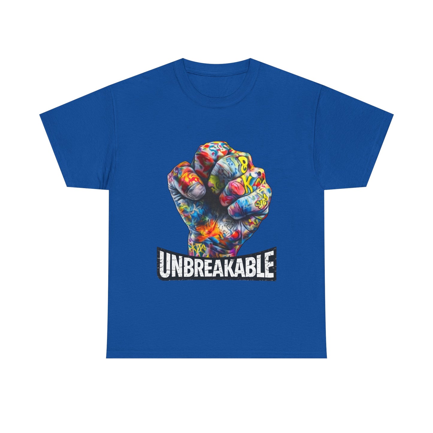 Unbreakable Fist T-Shirt — Colorful Graffiti Power Tee