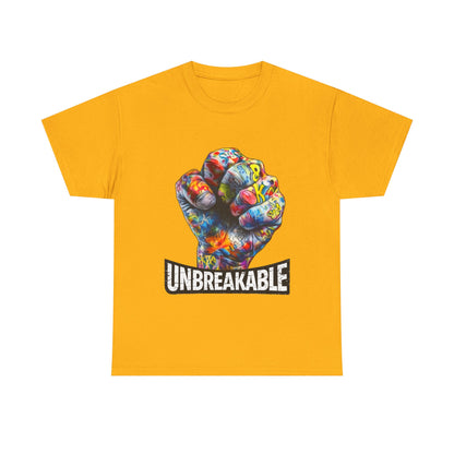 Unbreakable Fist T-Shirt — Colorful Graffiti Power Tee