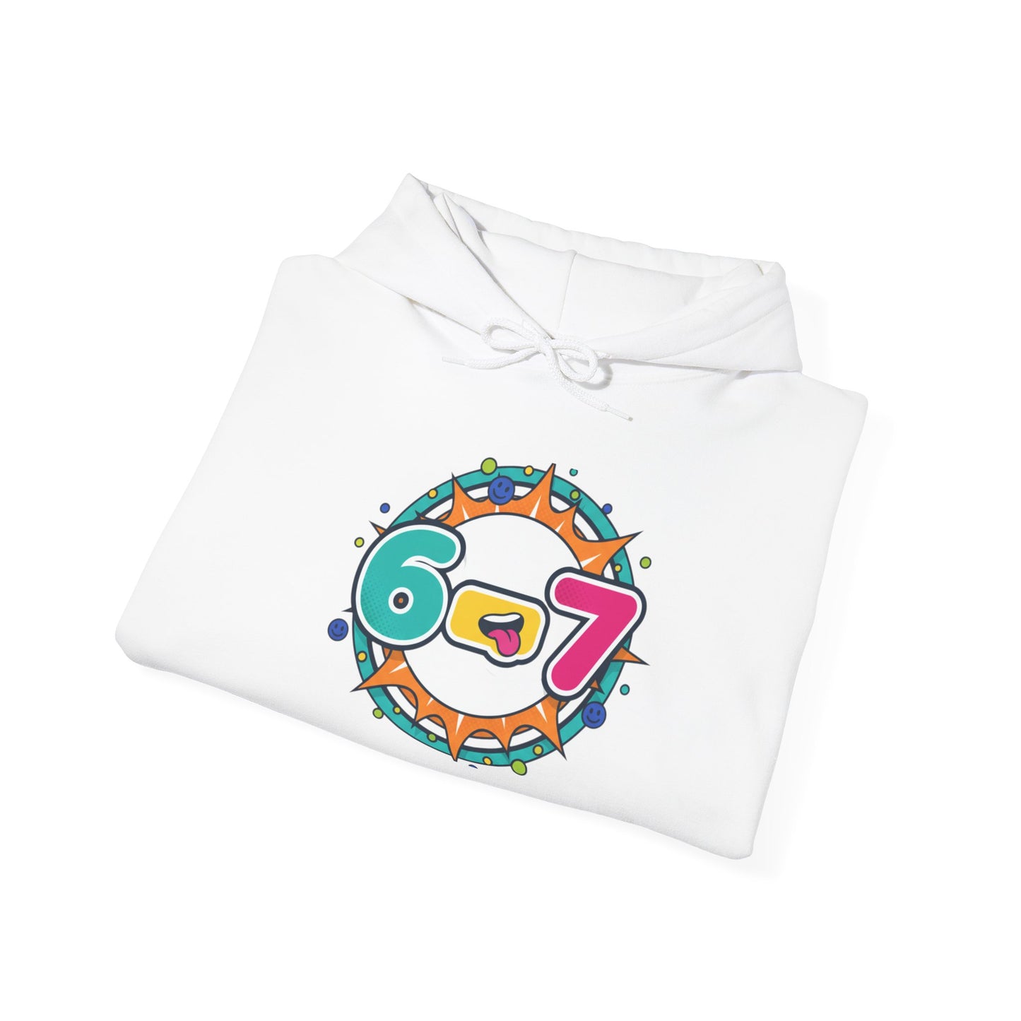 67 Minimalist Number Hoodie | 67 shirt, absurdist humor, TikTok meme