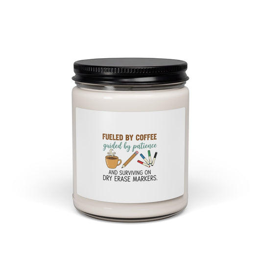 Fueled by Coffee Teacher Candle | Teacher Appreciation Gifts, Teacher Life