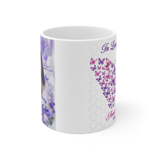 Memorial Photo Mug — "Happy Heavenly Birthday" Tribute Mug