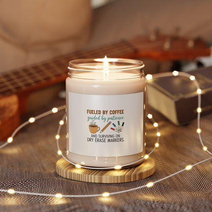 Fueled by Coffee Teacher Candle | Teacher Appreciation Gifts, Teacher Life