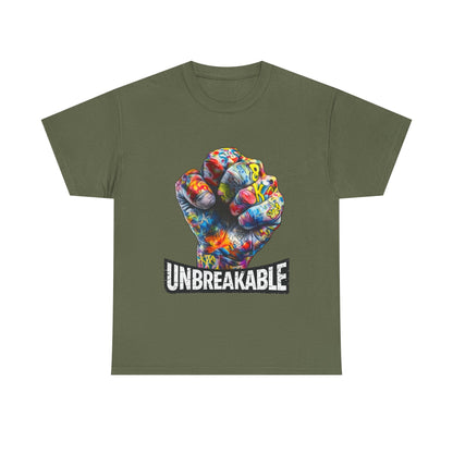 Unbreakable Fist T-Shirt — Colorful Graffiti Power Tee