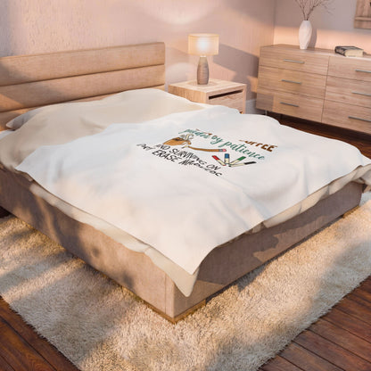 Fueled by Coffee Teacher Blanket | Teacher Appreciation, Teacher Life