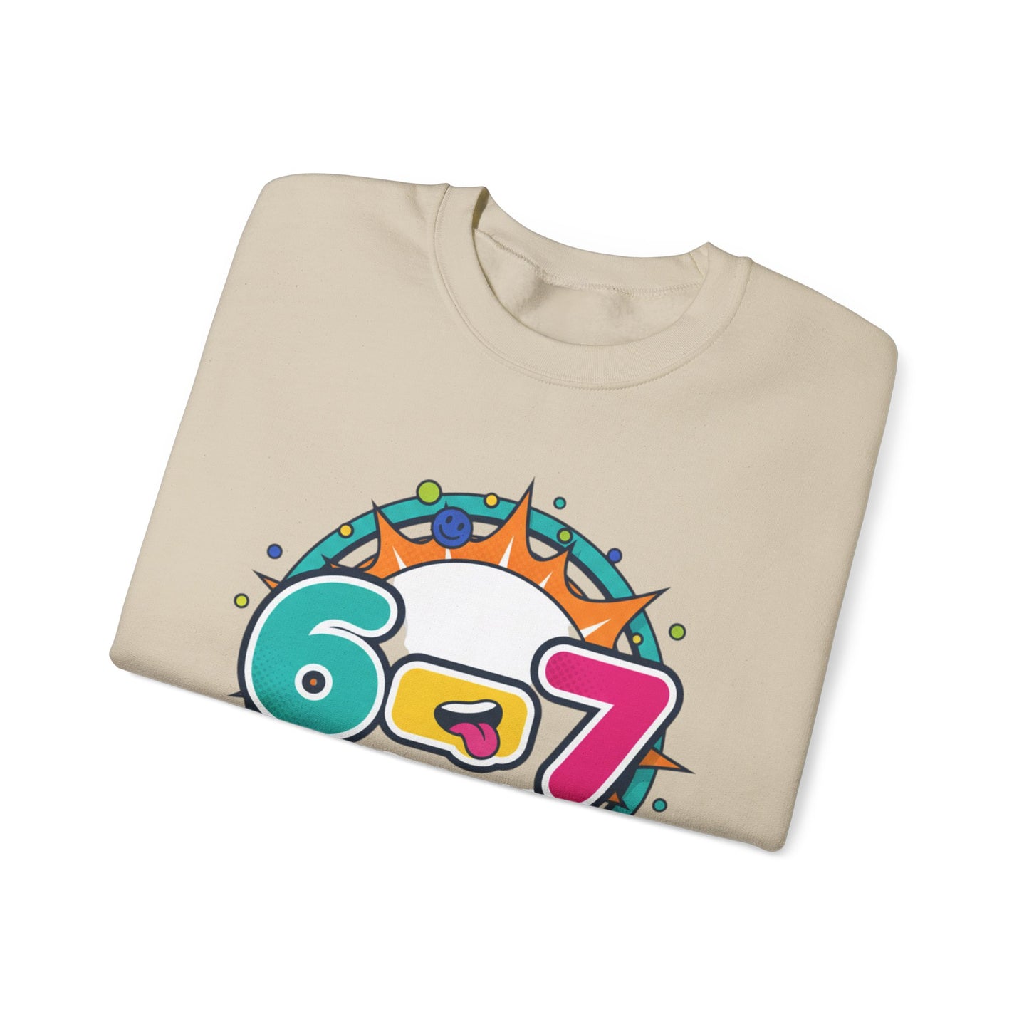 67 minimalist number sweatshirt | 67 shirt, absurdist humor, TikTok meme