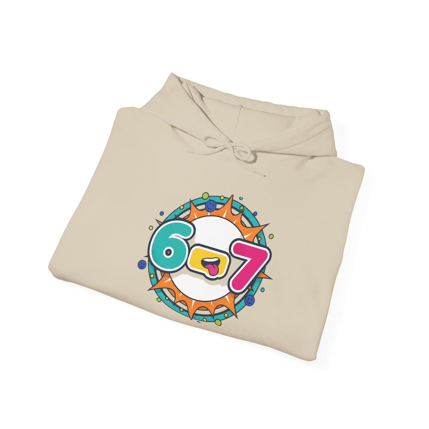 67 Minimalist Number Hoodie | 67 shirt, absurdist humor, TikTok meme