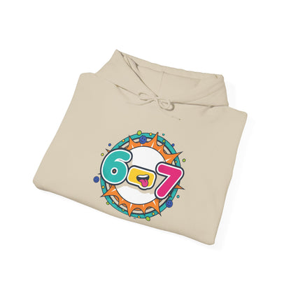 67 Minimalist Number Hoodie | 67 shirt, absurdist humor, TikTok meme