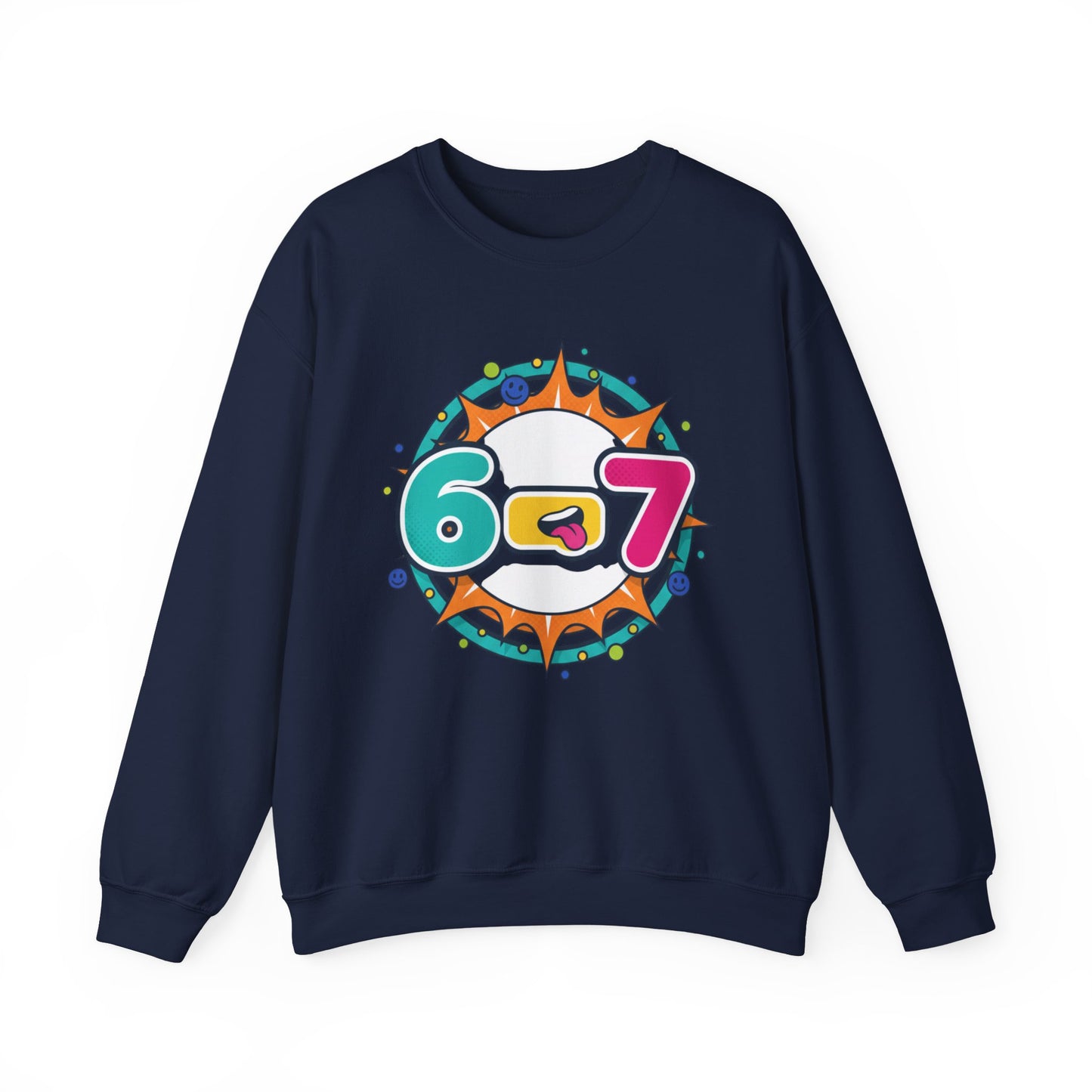 67 minimalist number sweatshirt | 67 shirt, absurdist humor, TikTok meme