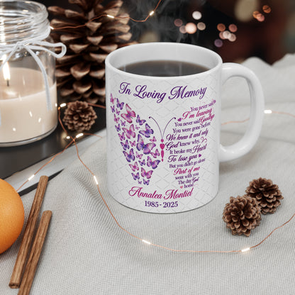 Memorial Photo Mug — "Happy Heavenly Birthday" Tribute Mug
