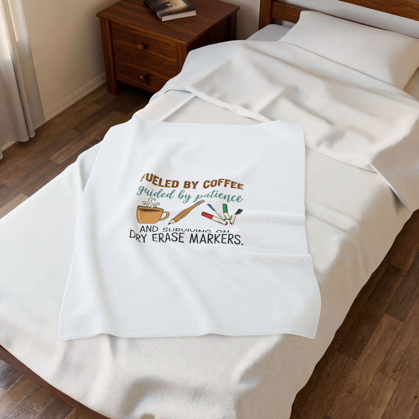 Fueled by Coffee Teacher Blanket | Teacher Appreciation, Teacher Life