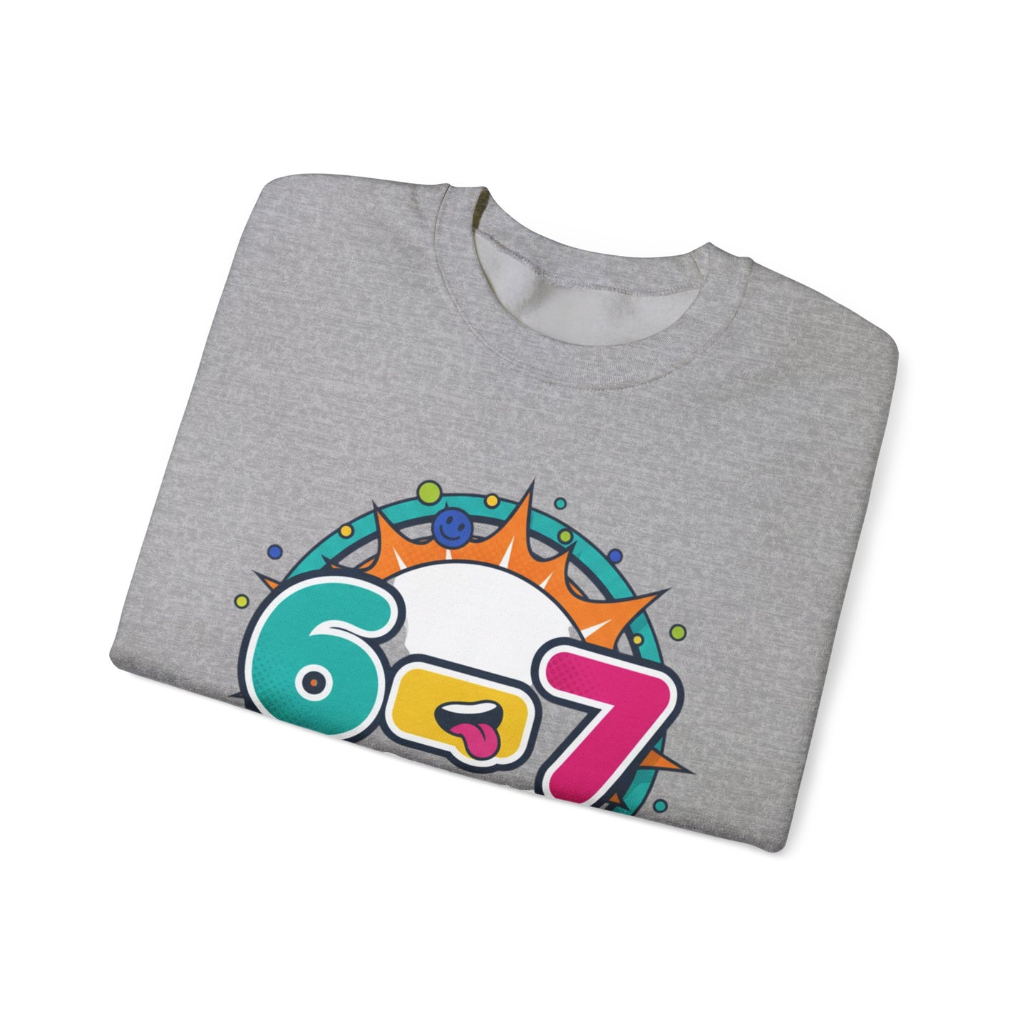 67 minimalist number sweatshirt | 67 shirt, absurdist humor, TikTok meme