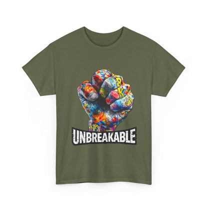 Unbreakable Fist T-Shirt — Colorful Graffiti Power Tee